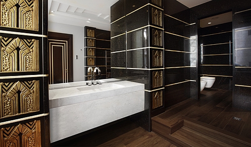 Красивая квартира в Санкт Петербурге. Изысканный хаммам. Ванная комната для молодого мужчины. Гостевой санузел. 
